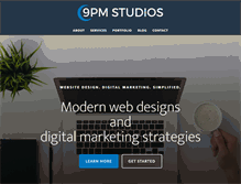 Tablet Screenshot of 9pmstudios.com